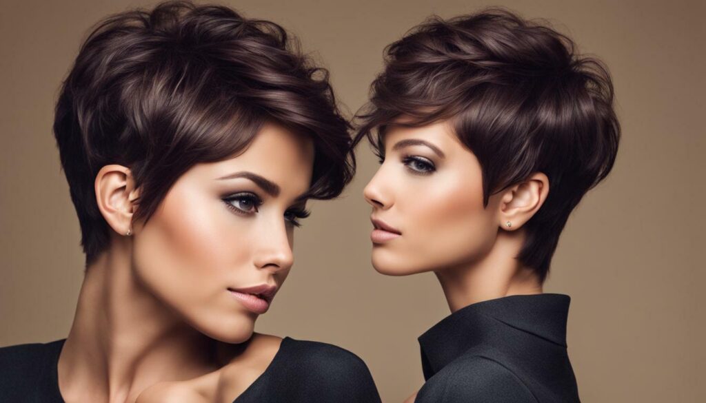 pixie cut dickes haar