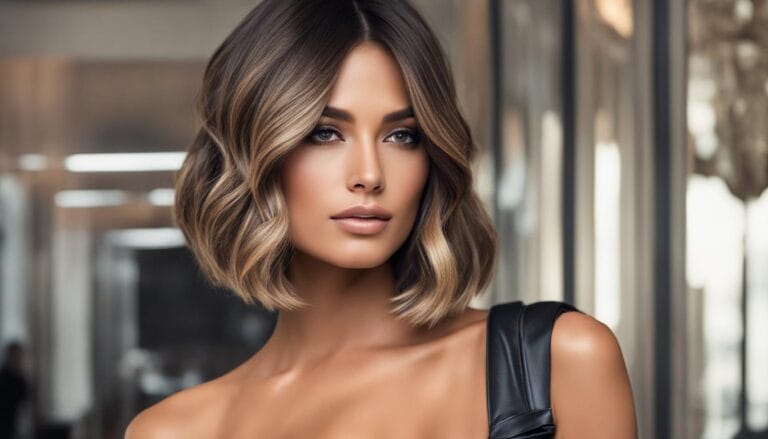 Balayage Braun Bob