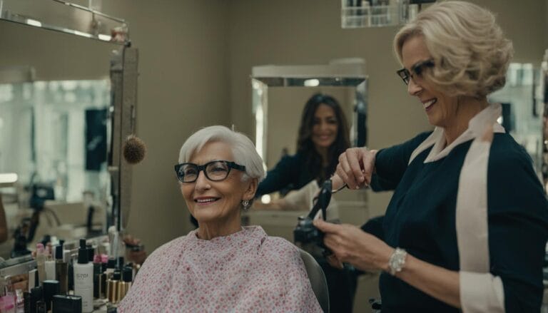 flotte Kurzhaarfrisuren ab 60 mit Brille