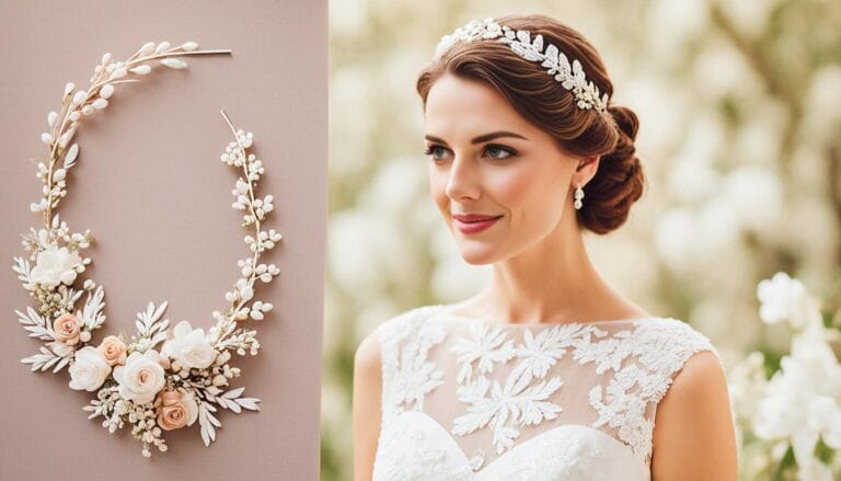 haarschmuck braut kurze haare