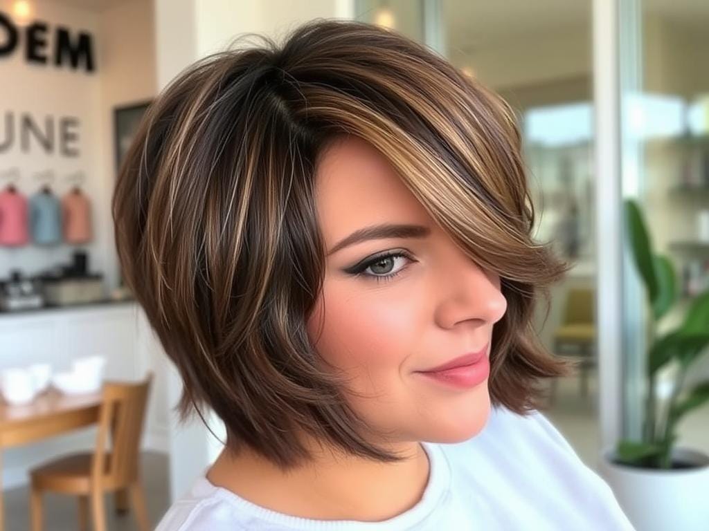 kurze haare rundes gesicht