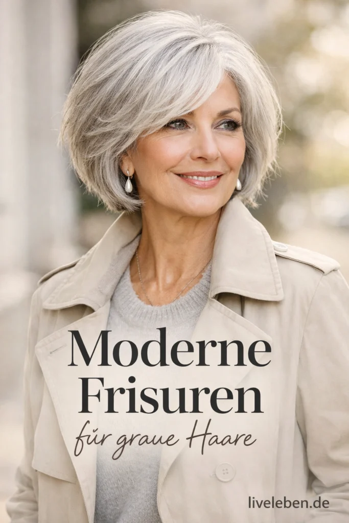 Flotte Frisuren für graue Haare