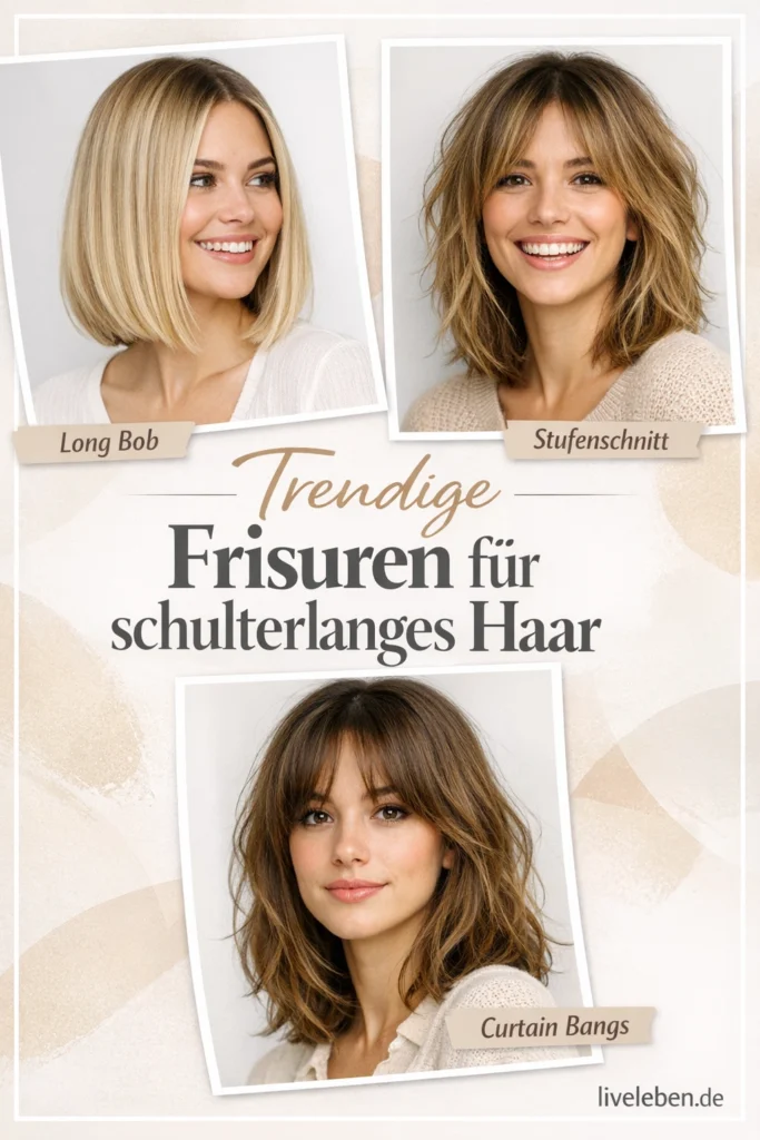Frisuren für schulterlanges Haar