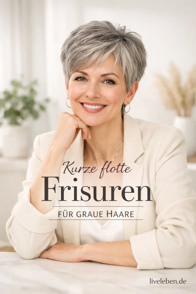 Flotte Frisuren für graue Haare