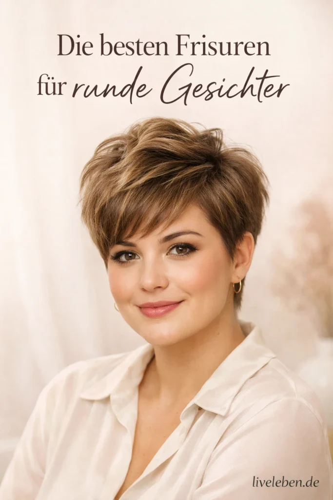 Frisuren für runde Gesichter