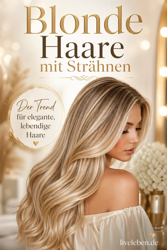 Blonde Haare mit Strähnen
