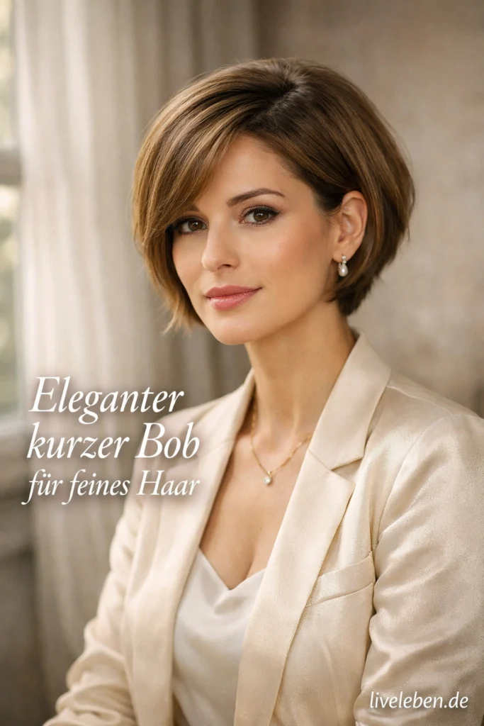 Feines Haar Stufiger Kurzer Bob
