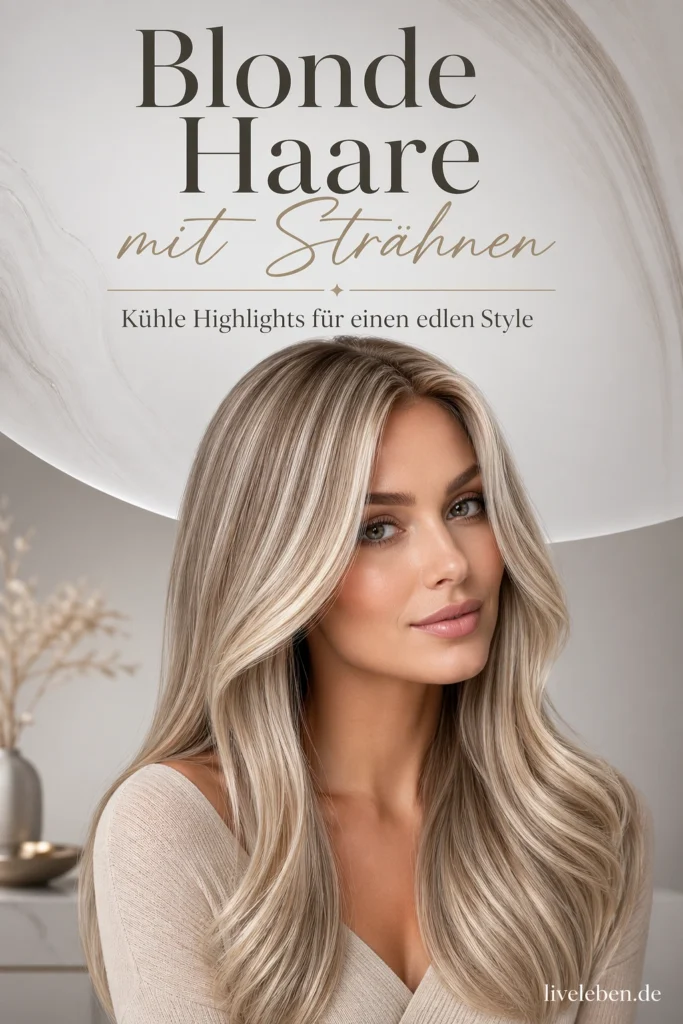 Blonde Haare mit Strähnen