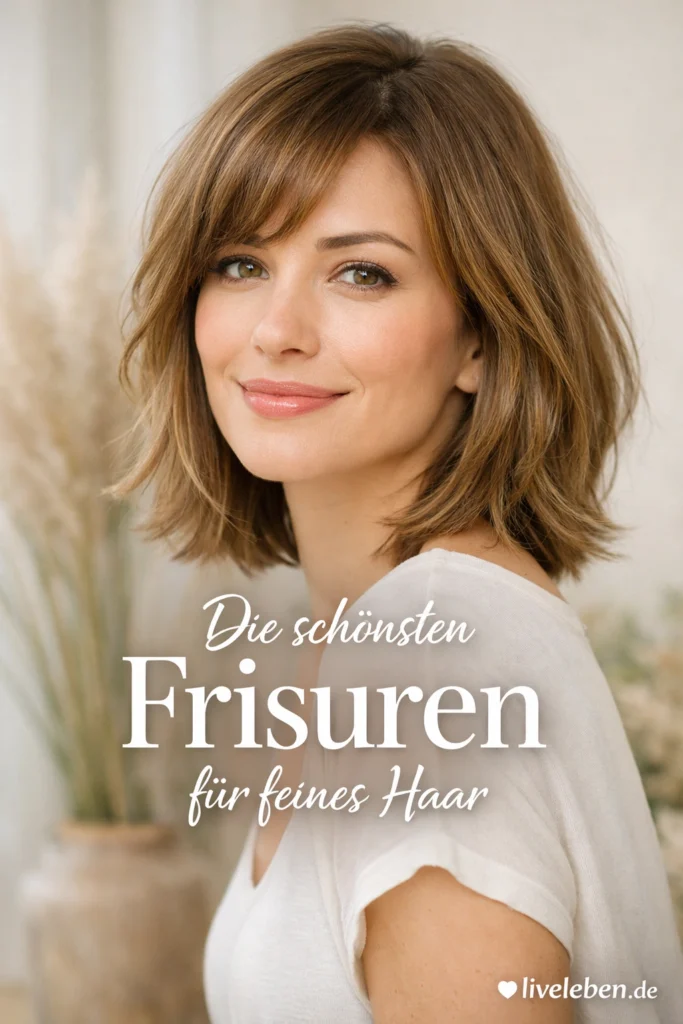 Stufig dünnes Haar Frisuren mittellang