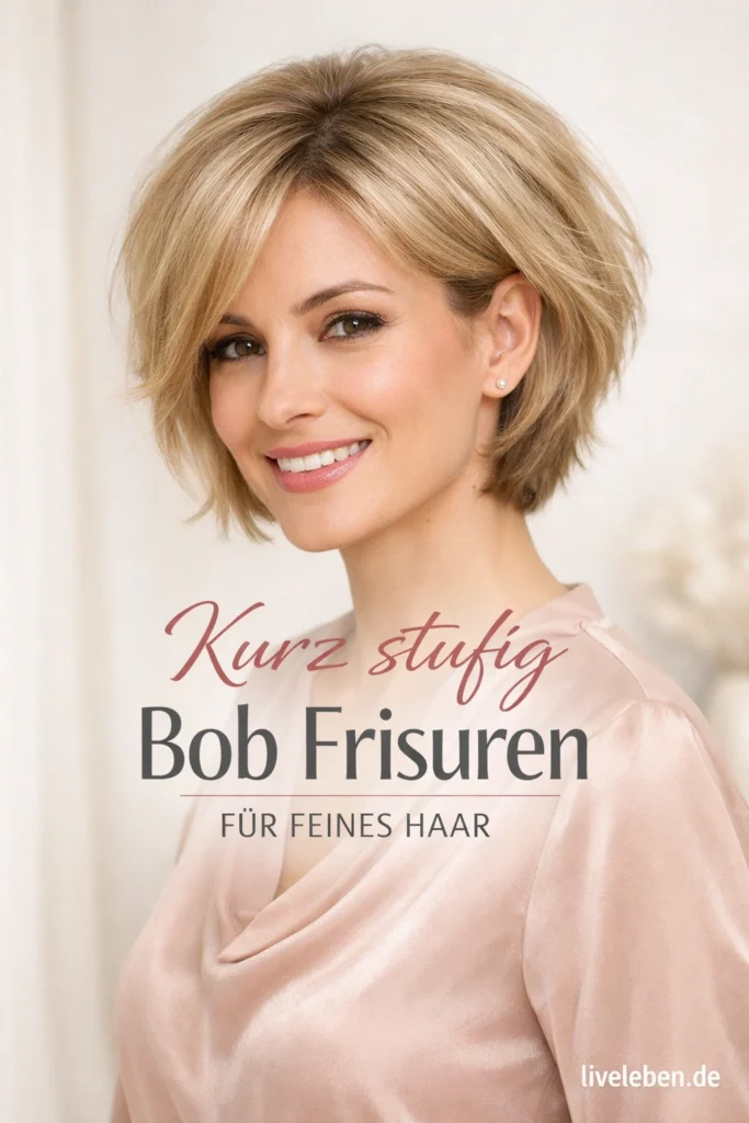 Kurz stufig Bob Frisuren