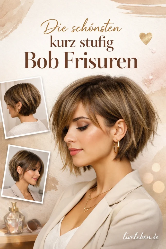 Kurz stufig Bob Frisuren