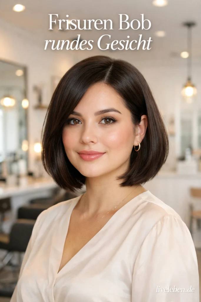 Frisuren Bob rundes Gesicht