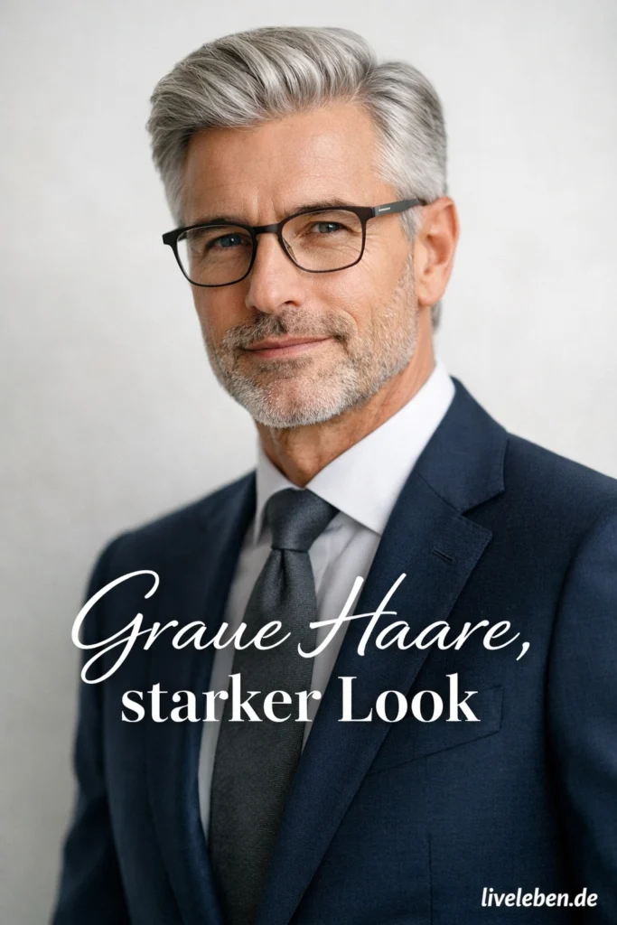 Frisuren für Männer ab 50 mit Brille