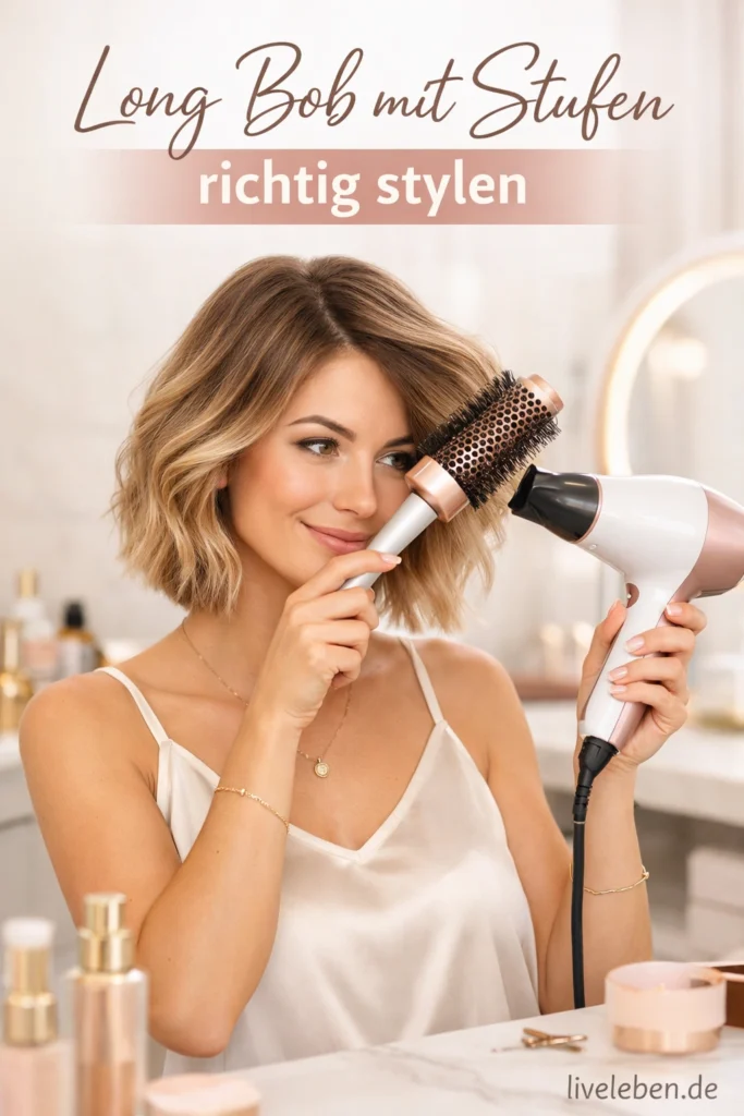 Long Bob mit Stufen