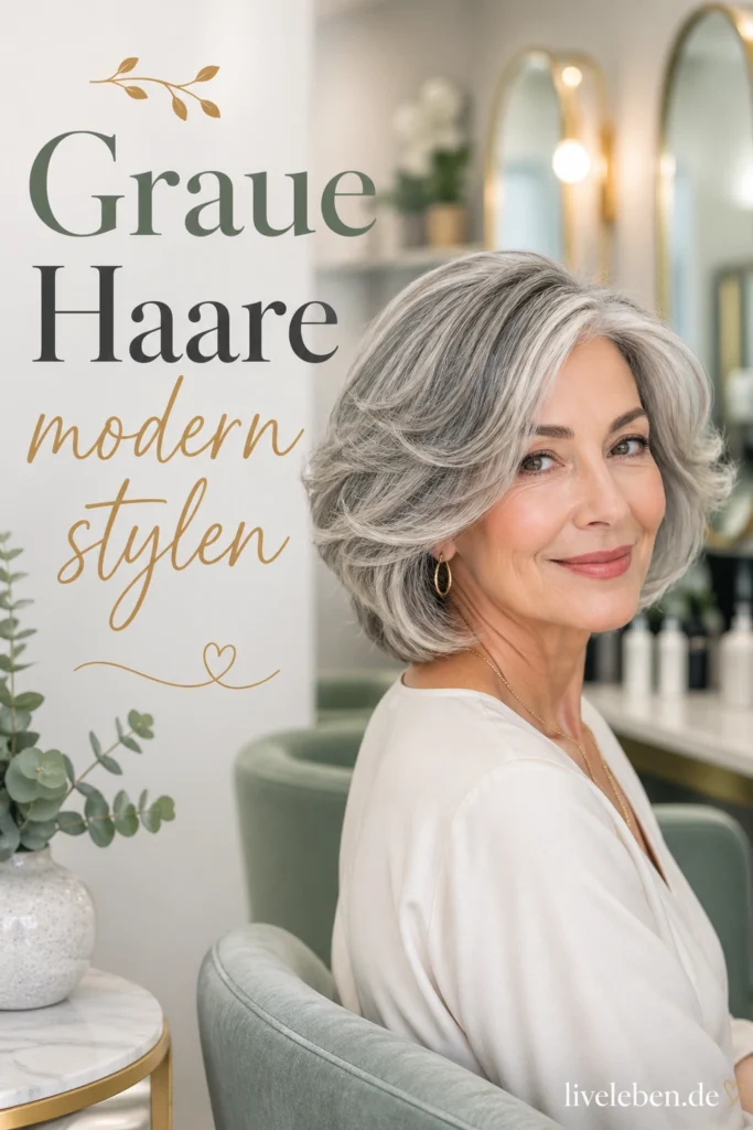 Gestufter Bob graue Haare