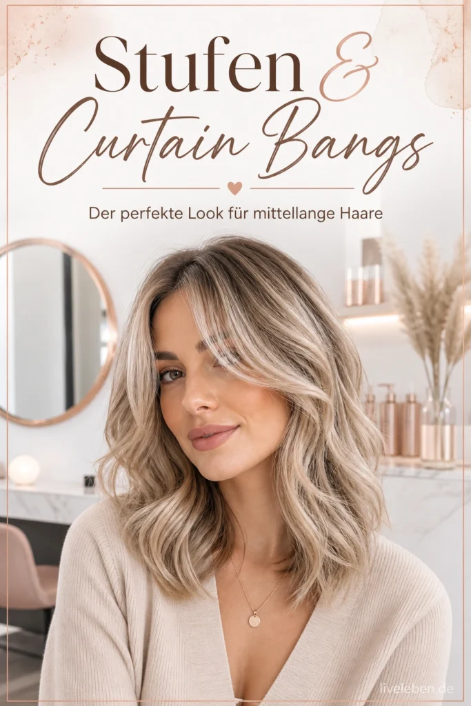 Mittellange Haare mit Stufen