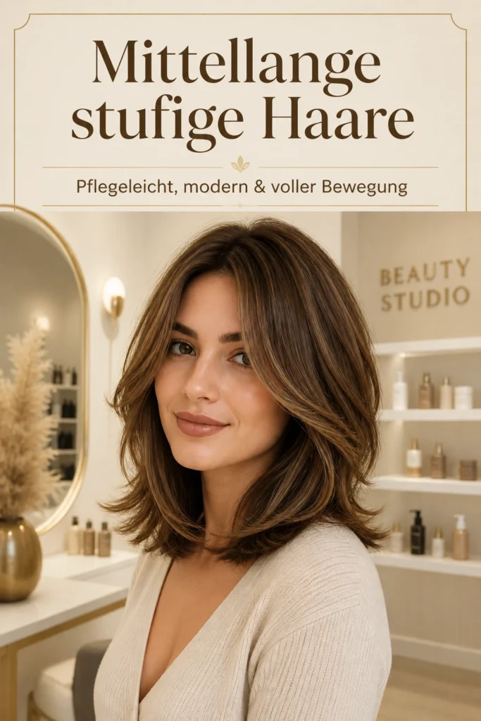 Stufige Haare