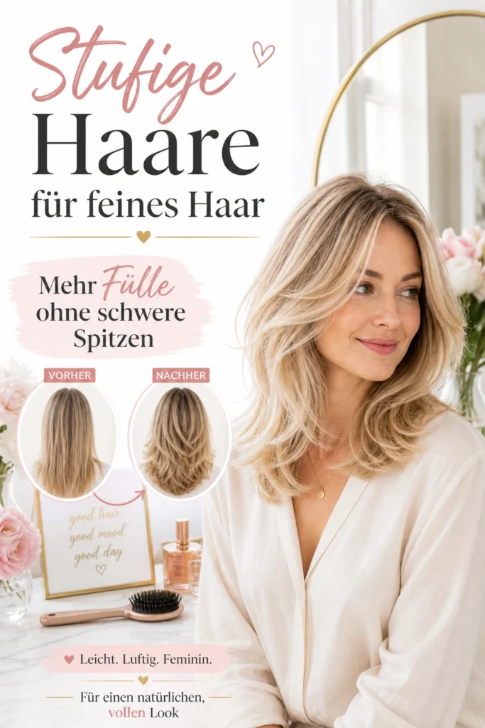 Stufige Haare